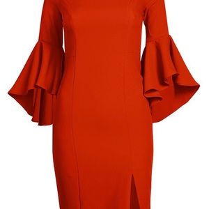 Off shoulder red dress size large